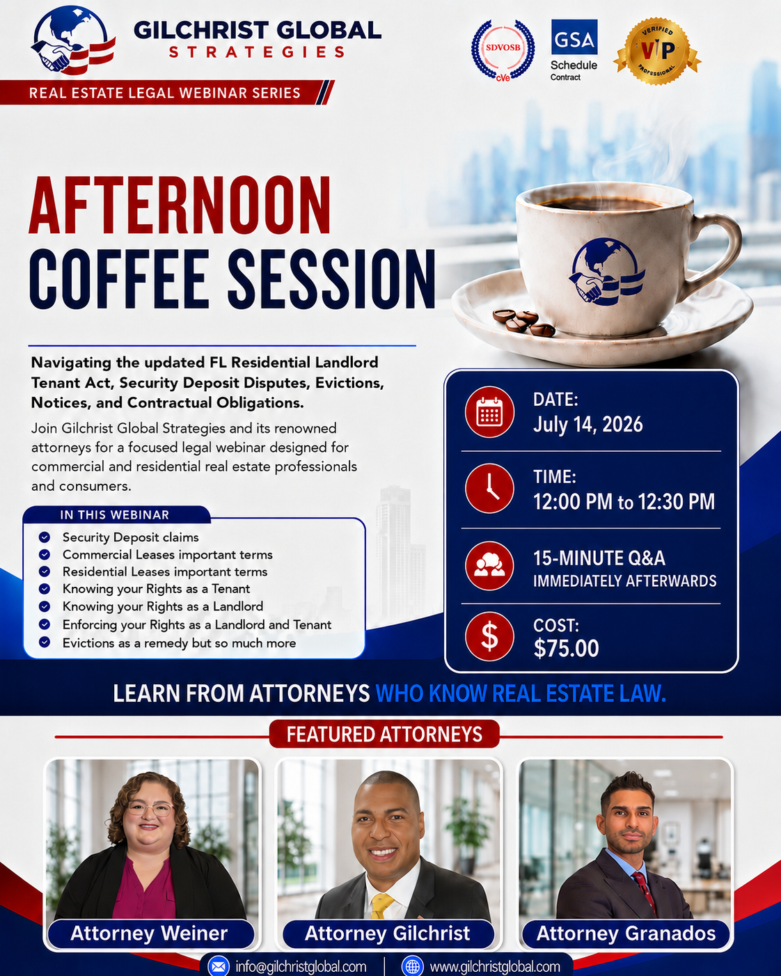 Afternoon Coffee Session Flyer