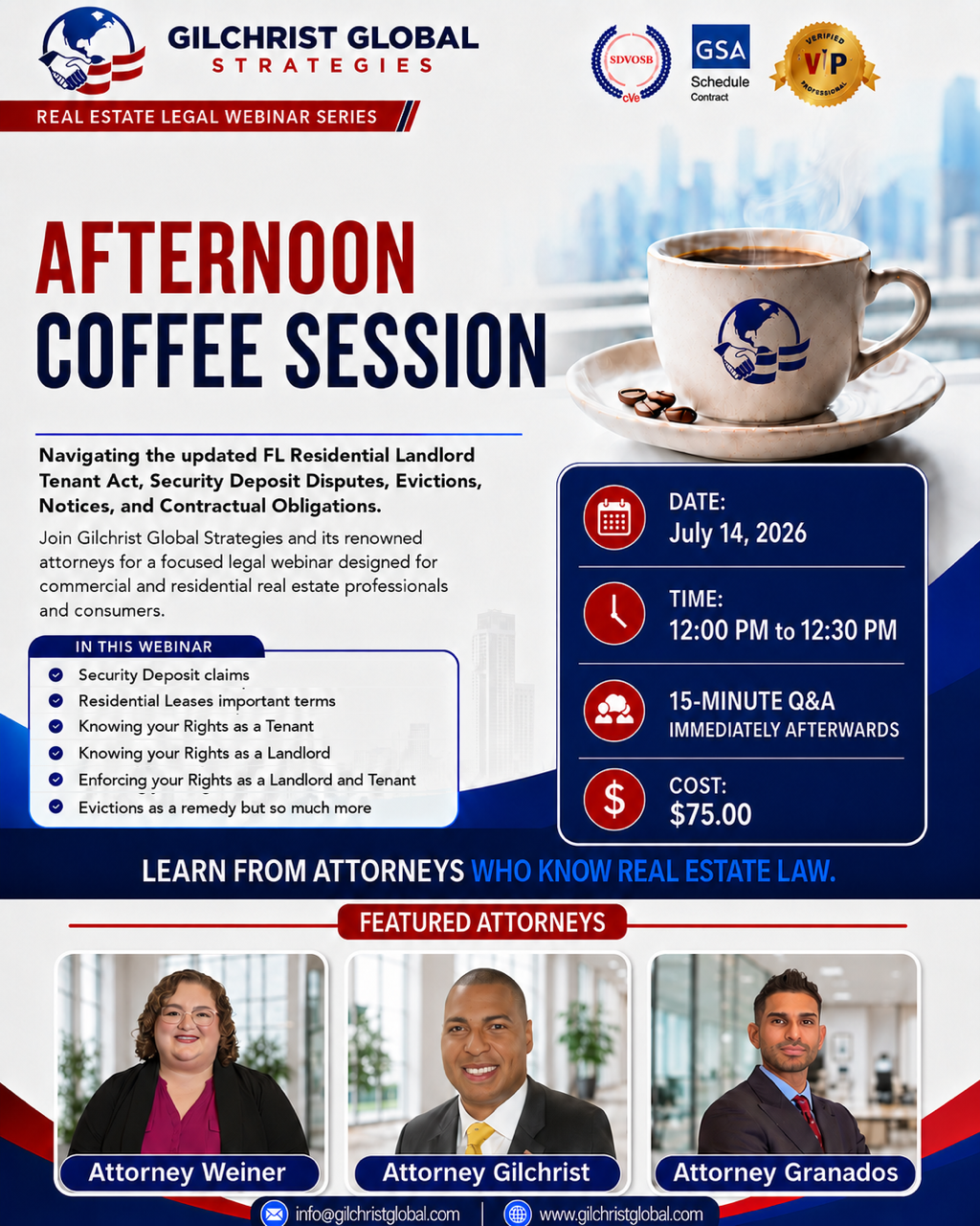 Afternoon Coffee Session Flyer